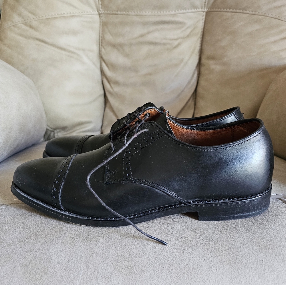 Allen Edmonds Clifton black leather Oxford Dress shoes size 10 - Picture 4 of 10